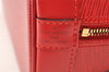 Authentic Louis Vuitton Epi Alma PM Hand Bag Red M52147 LV 5682I