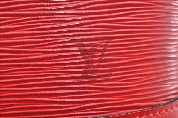 Authentic Louis Vuitton Epi Alma PM Hand Bag Red M52147 LV 5682I