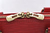 Authentic Louis Vuitton Epi Alma PM Hand Bag Red M52147 LV 5682I