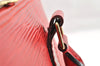 Authentic Louis Vuitton Epi Alma PM Hand Bag Red M52147 LV 5682I