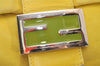 Authentic FENDI Mamma Baguette Shoulder Hand Bag Purse Leather Yellow 5683I