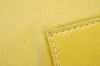 Authentic FENDI Mamma Baguette Shoulder Hand Bag Purse Leather Yellow 5683I