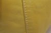 Authentic FENDI Mamma Baguette Shoulder Hand Bag Purse Leather Yellow 5683I