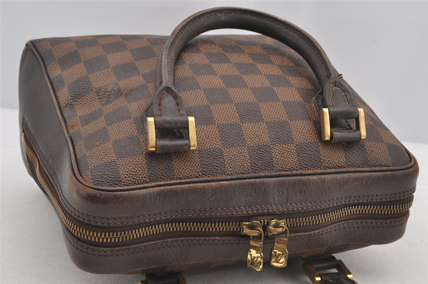 Authentic Louis Vuitton Damier Brera Hand Bag Purse N51150 LV 5684I