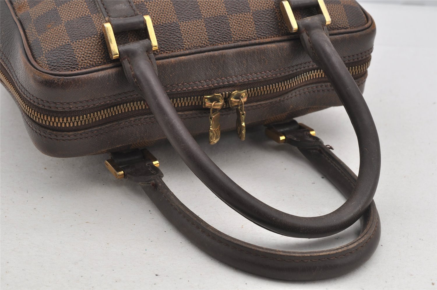 Authentic Louis Vuitton Damier Brera Hand Bag Purse N51150 LV 5684I
