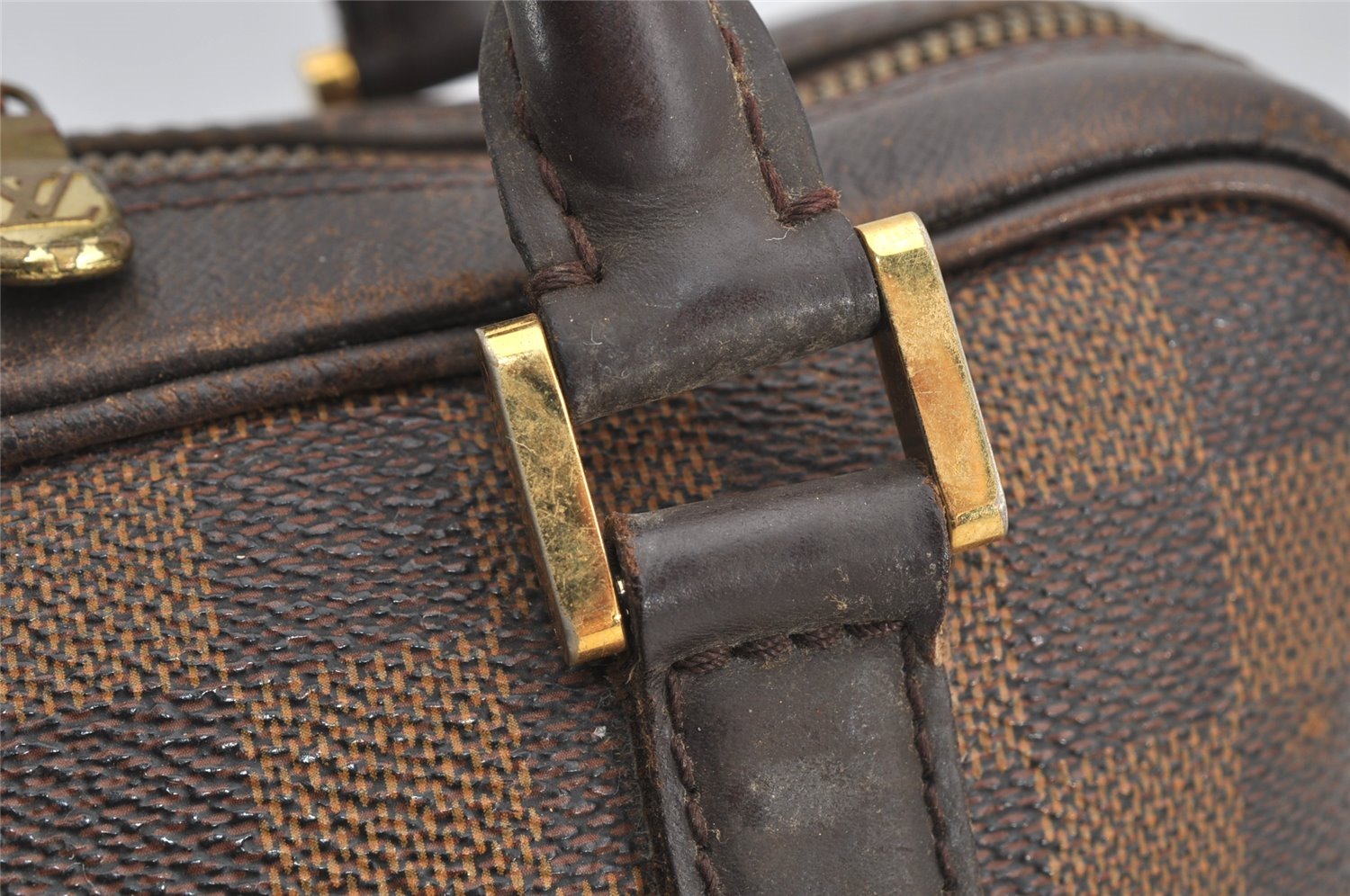 Authentic Louis Vuitton Damier Brera Hand Bag Purse N51150 LV 5684I