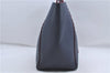 Authentic Louis Vuitton Lock Me Cabas Shoulder Tote Bag Navy Red M54682 LV 5685D