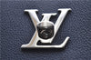 Authentic Louis Vuitton Lock Me Cabas Shoulder Tote Bag Navy Red M54682 LV 5685D