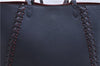 Authentic Louis Vuitton Lock Me Cabas Shoulder Tote Bag Navy Red M54682 LV 5685D