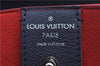 Authentic Louis Vuitton Lock Me Cabas Shoulder Tote Bag Navy Red M54682 LV 5685D