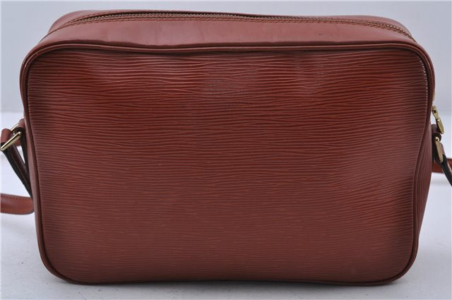 Auth LOUIS VUITTON Epi Trocadero 27 Shoulder Cross Bag Brown M52303 LV 5690C