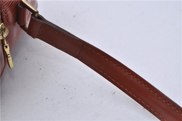 Auth LOUIS VUITTON Epi Trocadero 27 Shoulder Cross Bag Brown M52303 LV 5690C