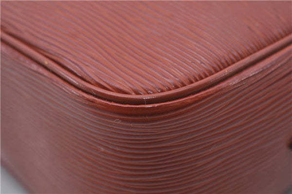 Auth LOUIS VUITTON Epi Trocadero 27 Shoulder Cross Bag Brown M52303 LV 5690C