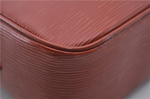 Auth LOUIS VUITTON Epi Trocadero 27 Shoulder Cross Bag Brown M52303 LV 5690C