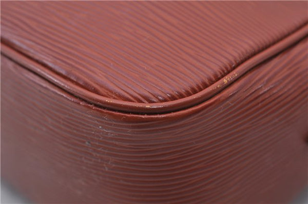 Auth LOUIS VUITTON Epi Trocadero 27 Shoulder Cross Bag Brown M52303 LV 5690C