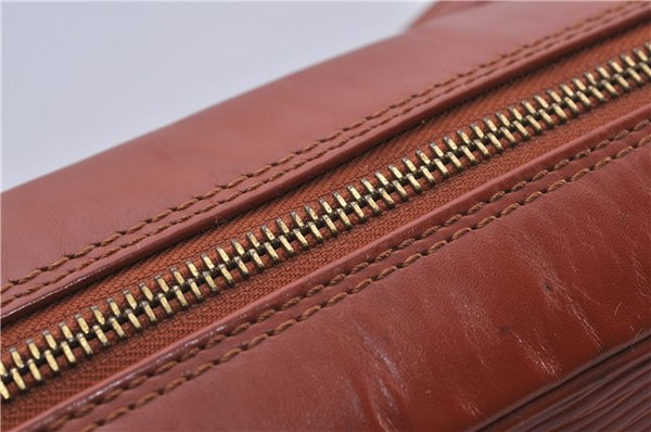 Auth LOUIS VUITTON Epi Trocadero 27 Shoulder Cross Bag Brown M52303 LV 5690C