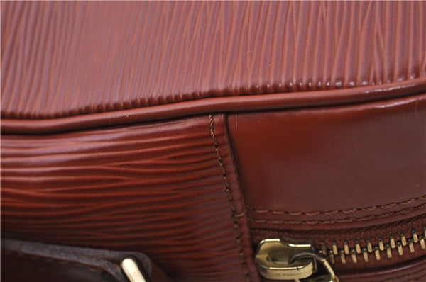 Auth LOUIS VUITTON Epi Trocadero 27 Shoulder Cross Bag Brown M52303 LV 5690C