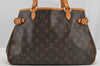 Authentic Louis Vuitton Monogram Batignolles Horizontal Tote Bag M51154 LV 5691I