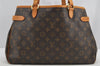 Authentic Louis Vuitton Monogram Batignolles Horizontal Tote Bag M51154 LV 5691I