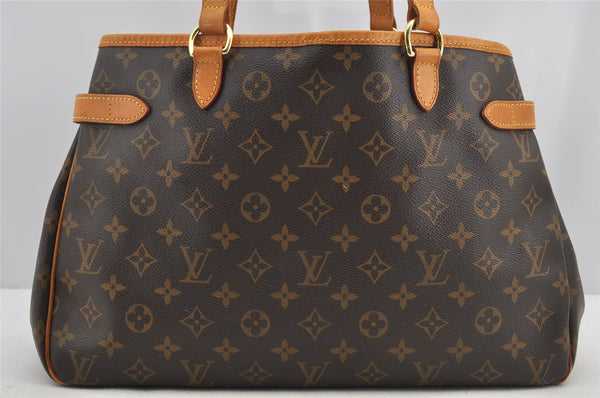 Authentic Louis Vuitton Monogram Batignolles Horizontal Tote Bag M51154 LV 5691I