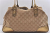 Authentic GUCCI Princy GG Canvas Leather Shoulder Tote Bag 163805 Gold 5692C