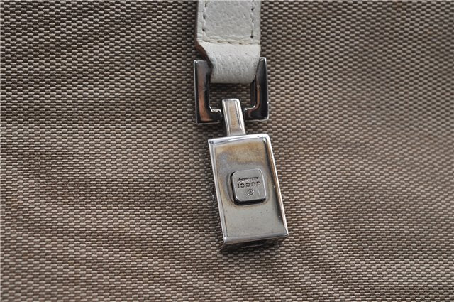 Authentic GUCCI Jackie Shoulder Hand Bag Canvas Leather 0021068 Beige 5692D