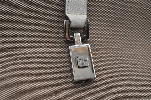Authentic GUCCI Jackie Shoulder Hand Bag Canvas Leather 0021068 Beige 5692D