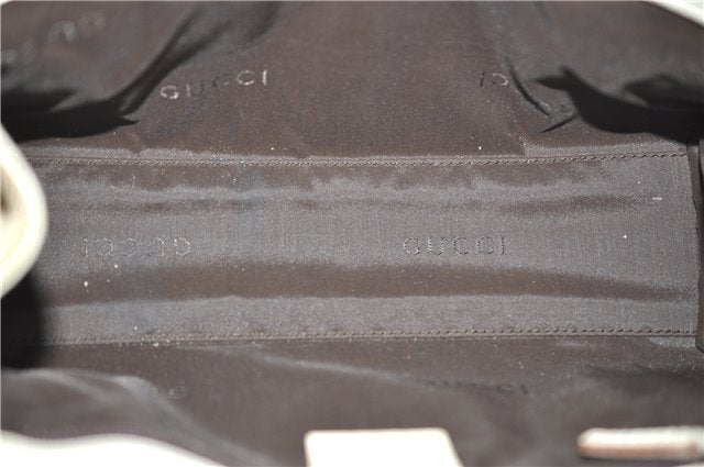 Authentic GUCCI Jackie Shoulder Hand Bag Canvas Leather 0021068 Beige 5692D