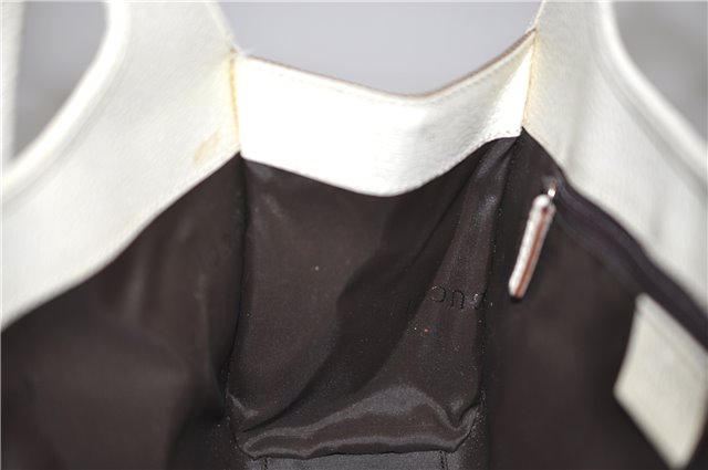 Authentic GUCCI Jackie Shoulder Hand Bag Canvas Leather 0021068 Beige 5692D