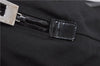 Authentic GUCCI Vintage Shoulder Tote Bag Nylon Enamel Black 5694C