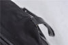 Authentic GUCCI Vintage Shoulder Tote Bag Nylon Enamel Black 5694C