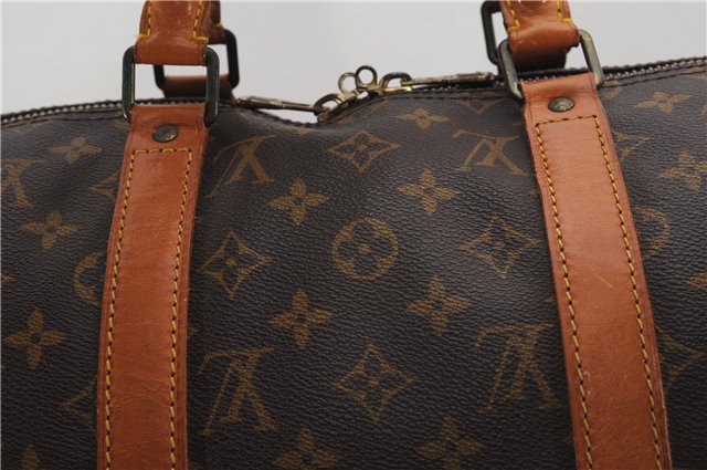 Authentic Louis Vuitton Monogram Keepall 50 Travel Boston Bag M41426 LV 5694F