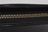 Authentic BURBERRY Vintage Leather Clutch Bag Purse Black 5695D