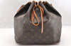 Authentic Louis Vuitton Monogram Petit Noe M42226 Shoulder Drawstring Bag 5696I