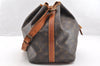 Authentic Louis Vuitton Monogram Petit Noe M42226 Shoulder Drawstring Bag 5696I