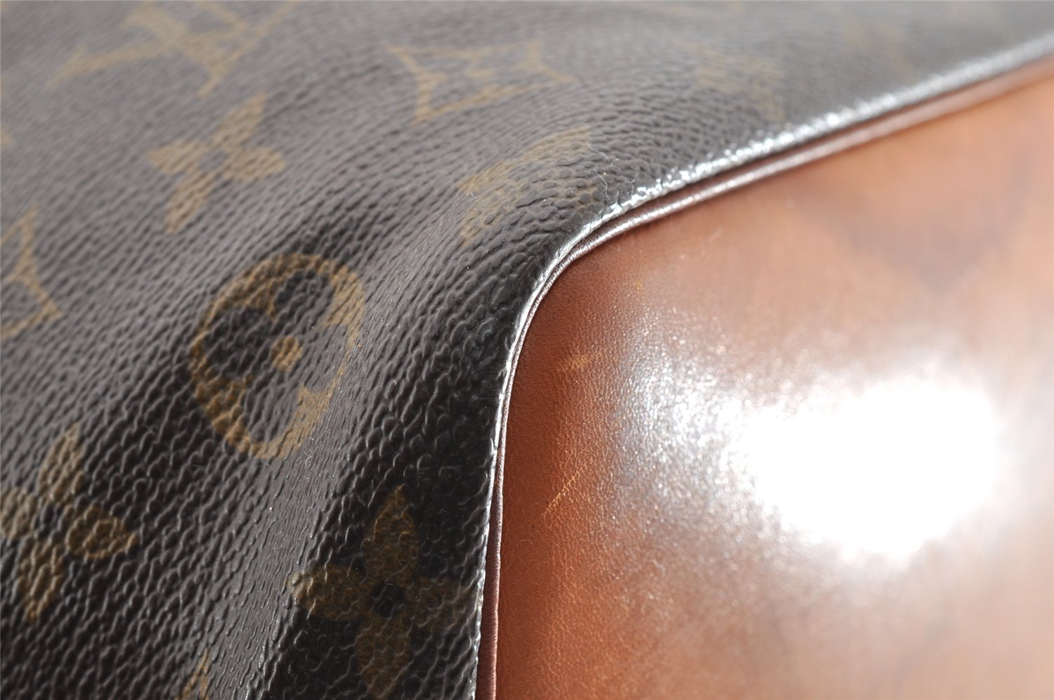 Authentic Louis Vuitton Monogram Petit Noe M42226 Shoulder Drawstring Bag 5696I