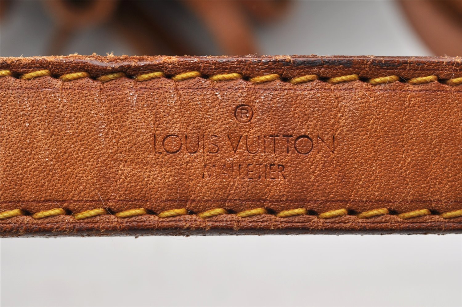 Authentic Louis Vuitton Monogram Petit Noe M42226 Shoulder Drawstring Bag 5696I