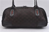 Auth GUCCI Web Sherry Line Shoulder Hand Bag GG Nylon Leather 293594 Brown 5697C