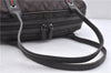 Auth GUCCI Web Sherry Line Shoulder Hand Bag GG Nylon Leather 293594 Brown 5697C