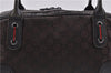 Auth GUCCI Web Sherry Line Shoulder Hand Bag GG Nylon Leather 293594 Brown 5697C