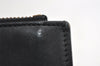 Authentic GUCCI Ghost LIFE IS GUCCI Clutch Bag Purse Leather 445597 Black 5698I