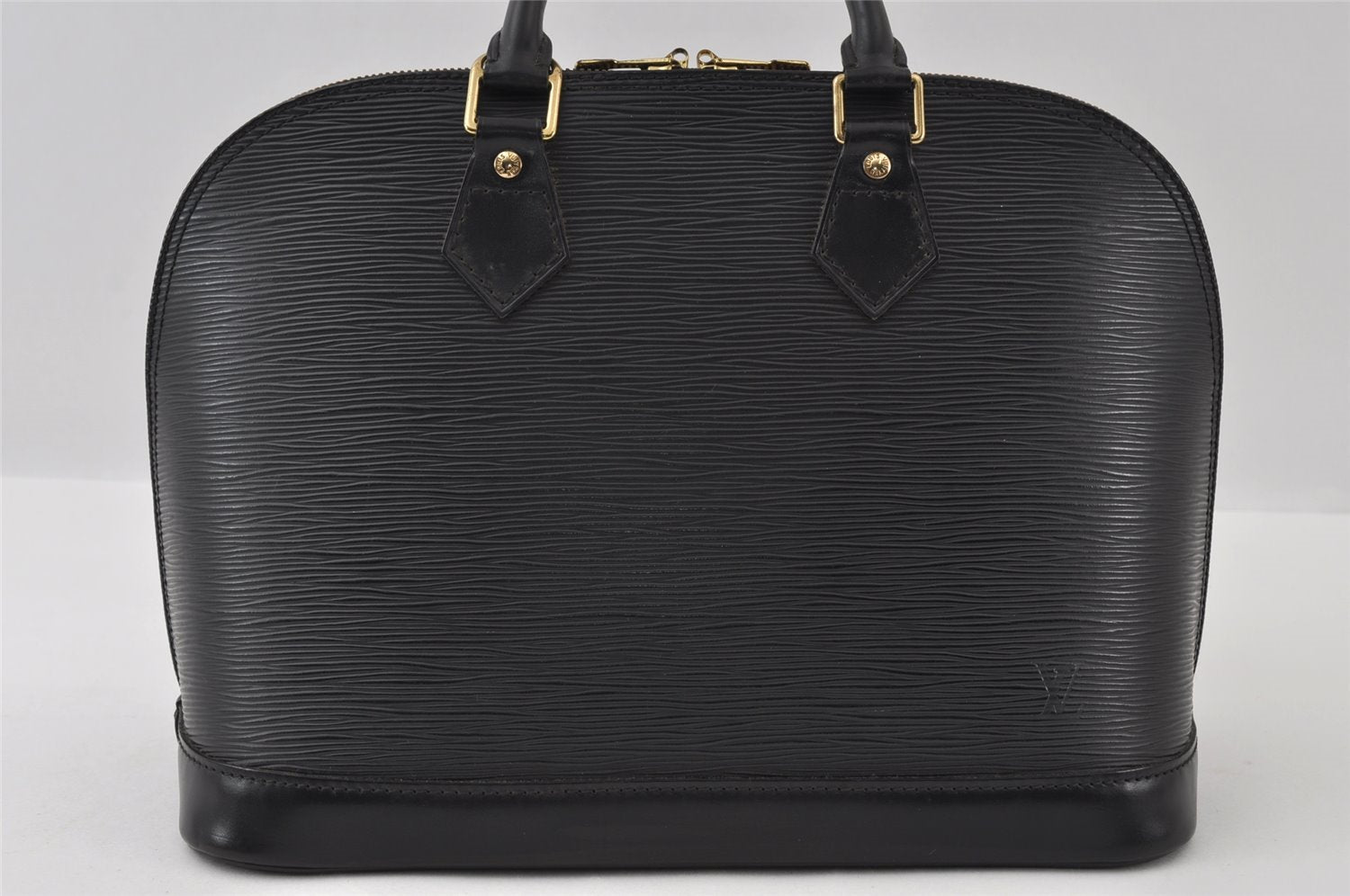 Authentic Louis Vuitton Epi Alma PM Hand Bag Black M40302 LV 5702I