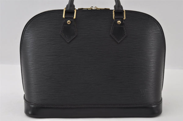 Authentic Louis Vuitton Epi Alma PM Hand Bag Black M40302 LV 5702I