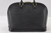 Authentic Louis Vuitton Epi Alma PM Hand Bag Black M40302 LV 5702I