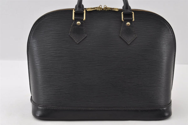 Authentic Louis Vuitton Epi Alma PM Hand Bag Black M40302 LV 5702I