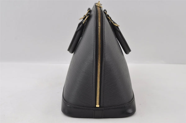 Authentic Louis Vuitton Epi Alma PM Hand Bag Black M40302 LV 5702I
