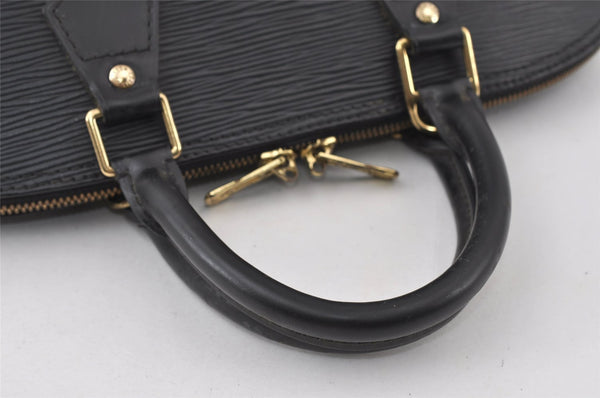 Authentic Louis Vuitton Epi Alma PM Hand Bag Black M40302 LV 5702I