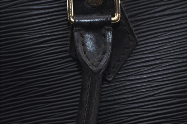 Authentic Louis Vuitton Epi Alma PM Hand Bag Black M40302 LV 5702I