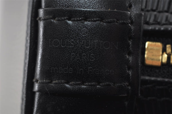 Authentic Louis Vuitton Epi Alma PM Hand Bag Black M40302 LV 5702I