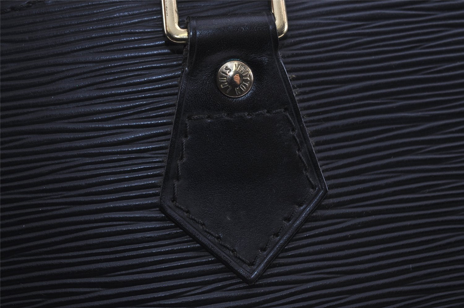 Authentic Louis Vuitton Epi Alma PM Hand Bag Black M40302 LV 5702I